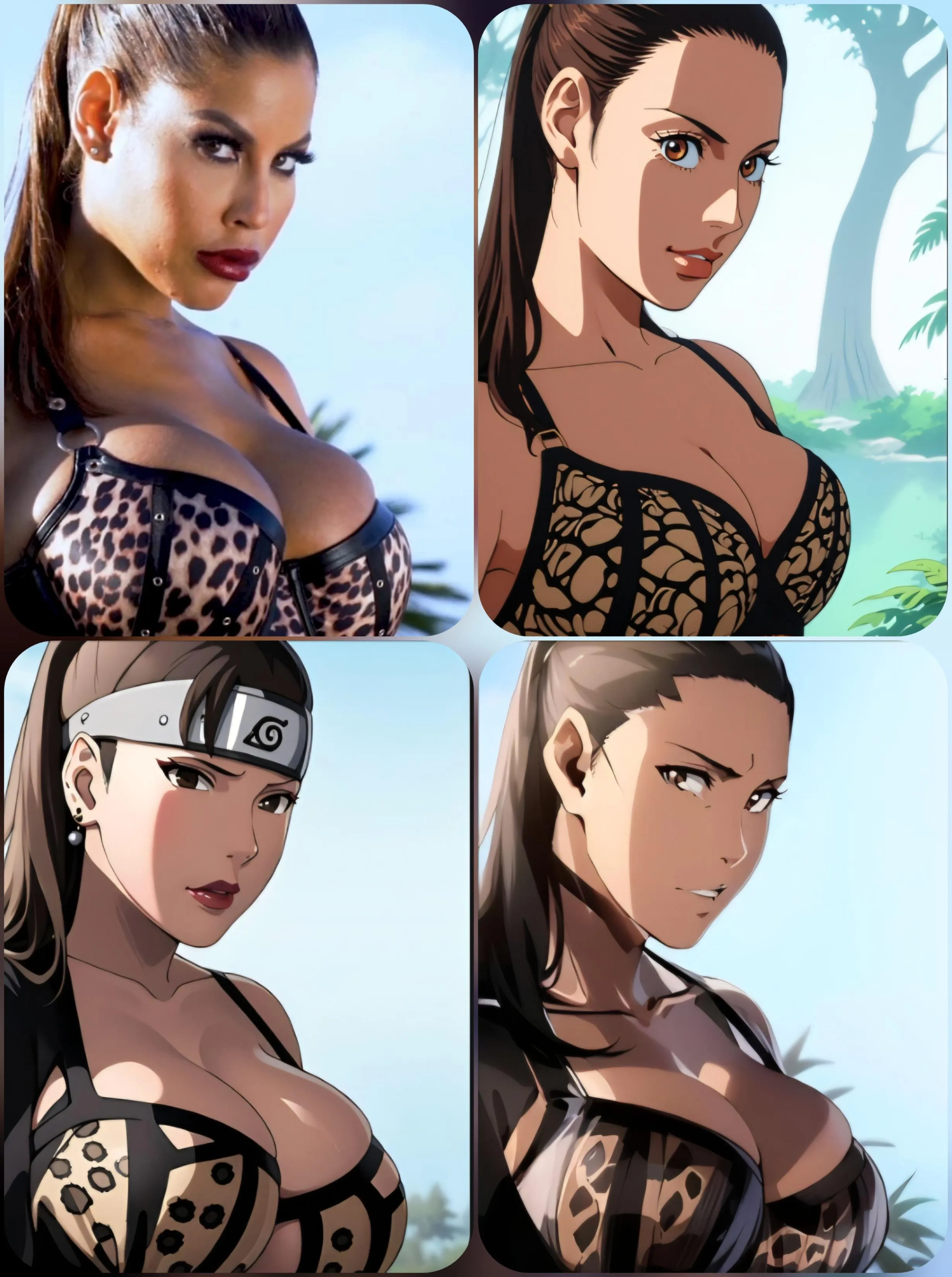 Our queen, in a One Piece, Naruto, and Bleach art style.👑👒🔥