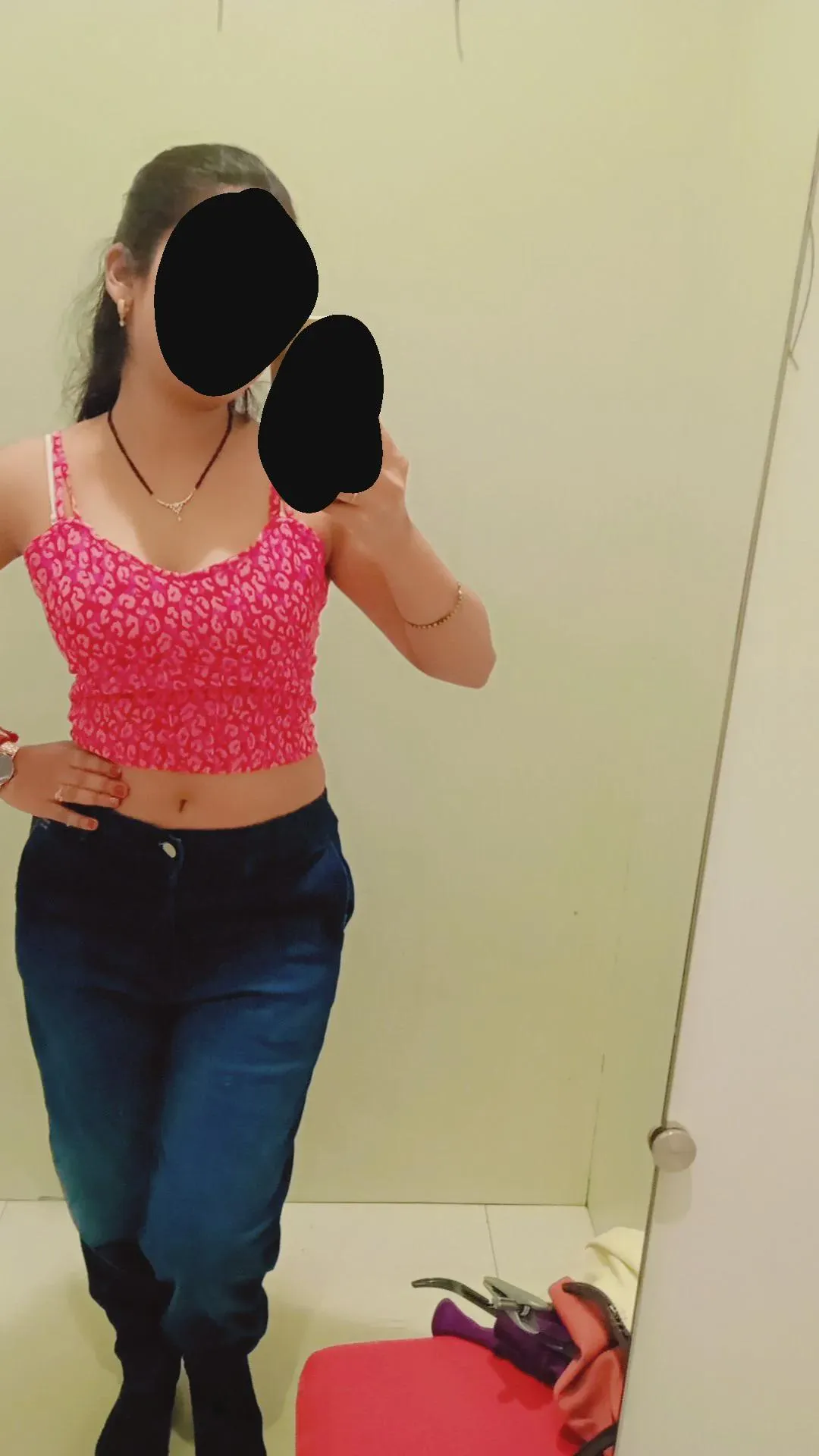 Started exposing myself a little wore thiscrop top in pune PMPML