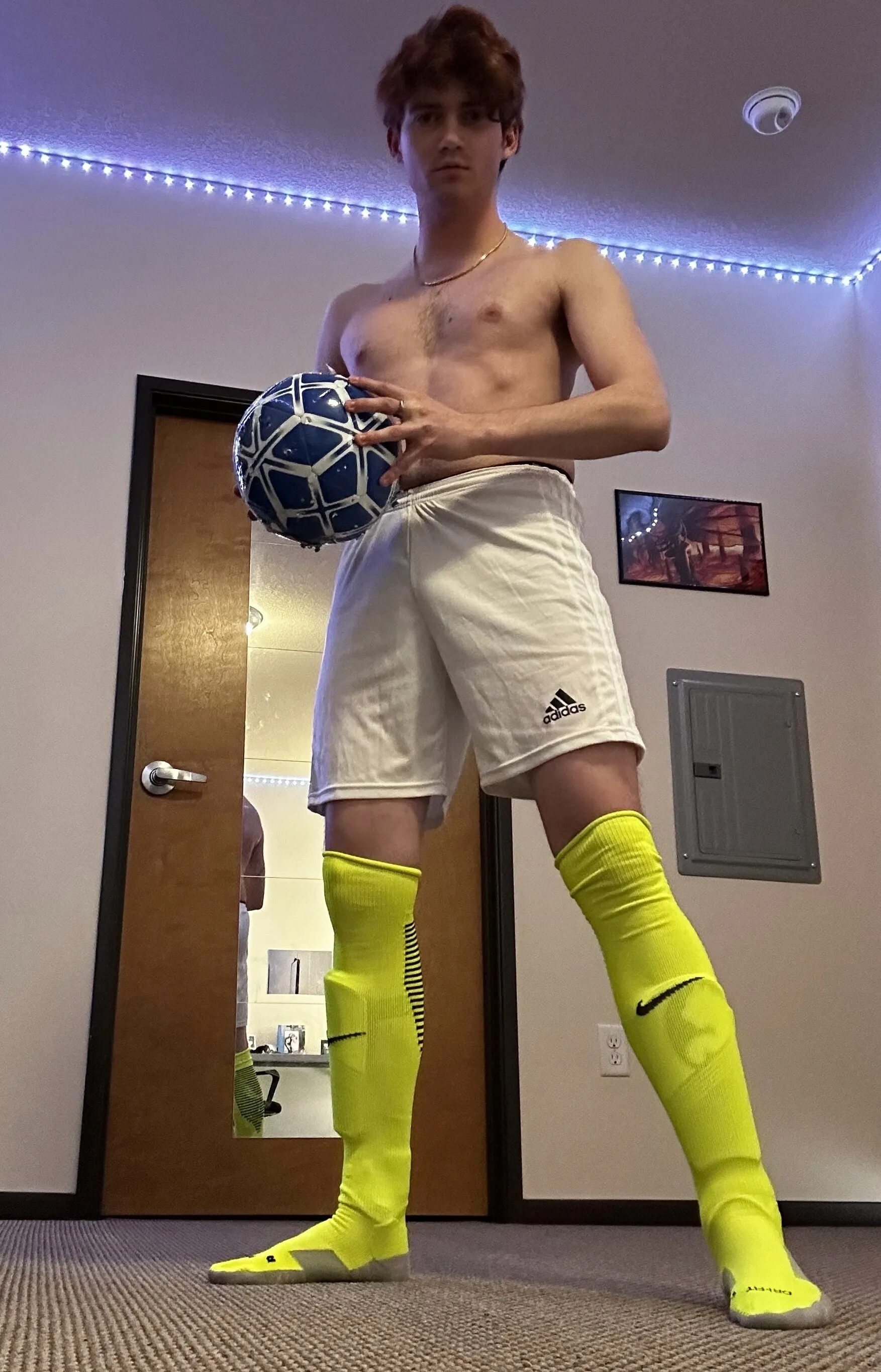 Sweaty and horny asf after practice — anyone into soccer boys?