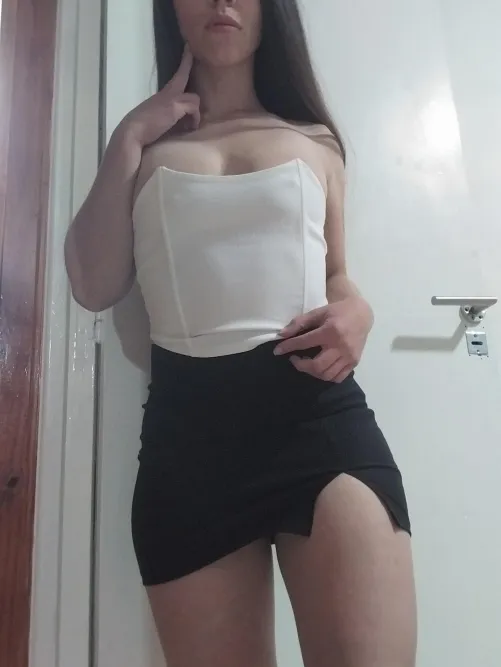 Tight skirt and corset
