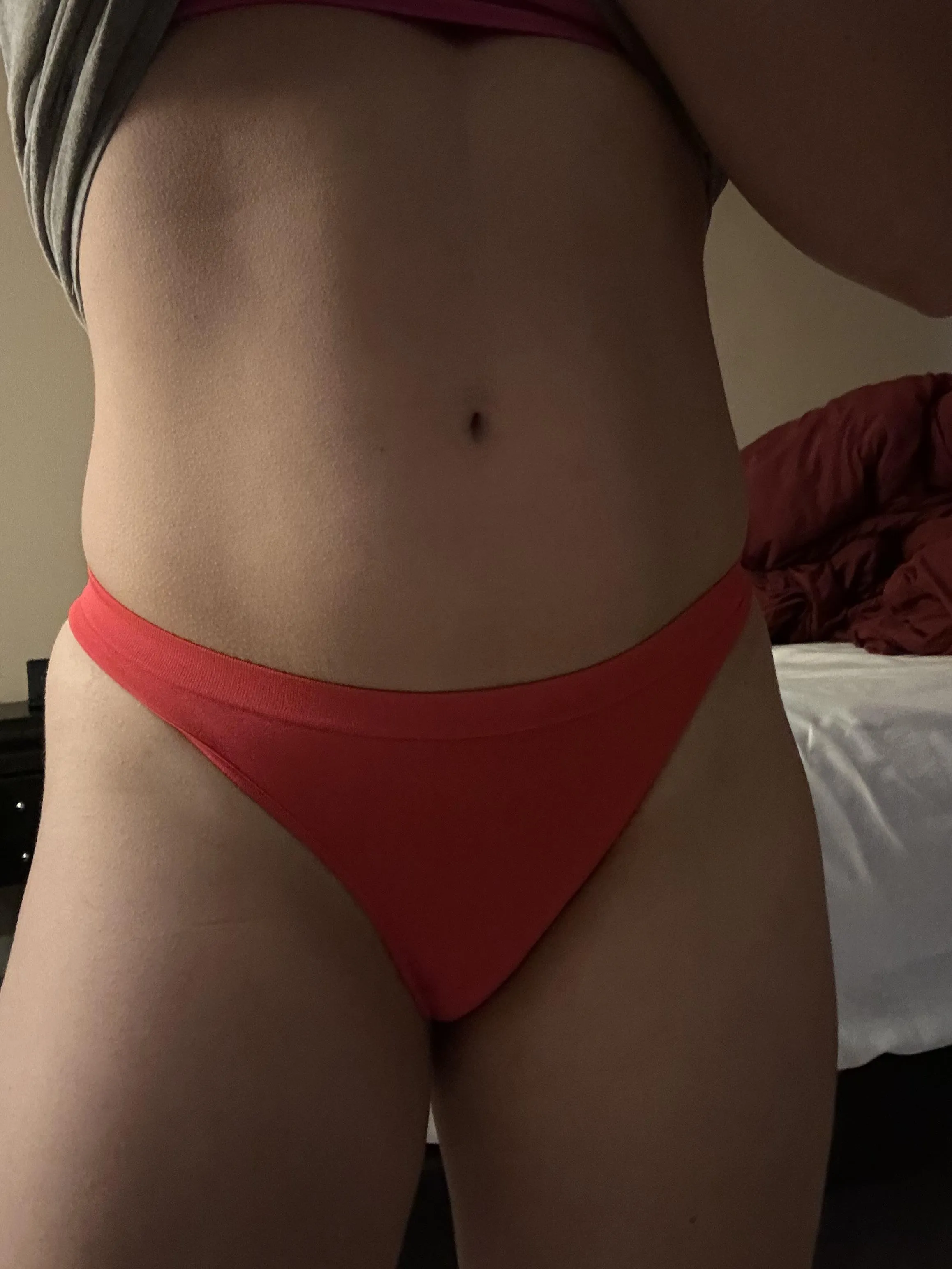 Tiny red sexy thong for sale [small] kink friendly, midwestern seller