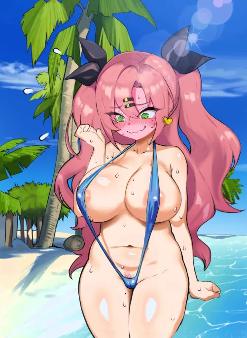 Tried something new and now she's concious about it