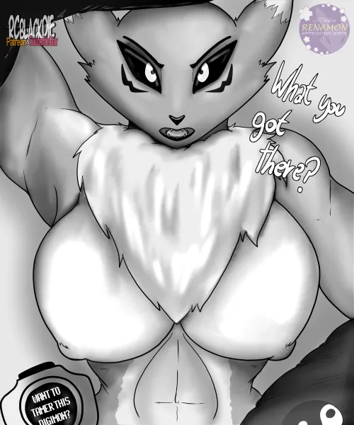 (Art By RCBlackDie) TAME HER! - Renamon (Digimon)