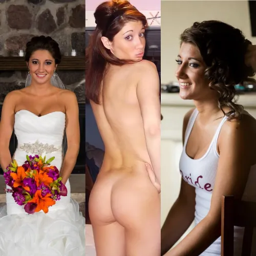 Bride with tight butt