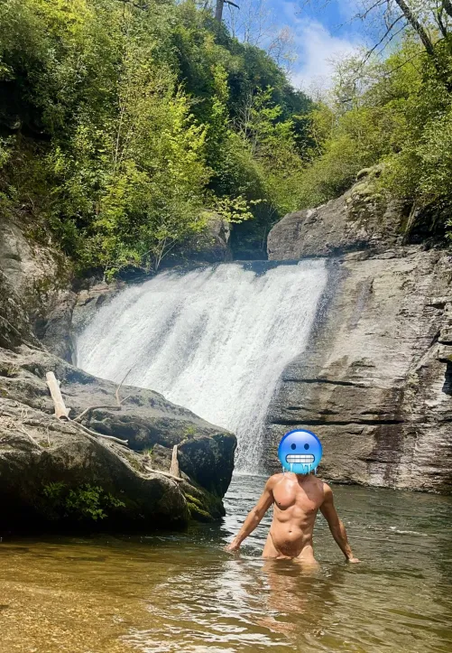 Chilly spring mountain water