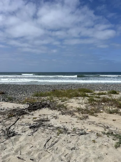 Clouds burning off it’s nice