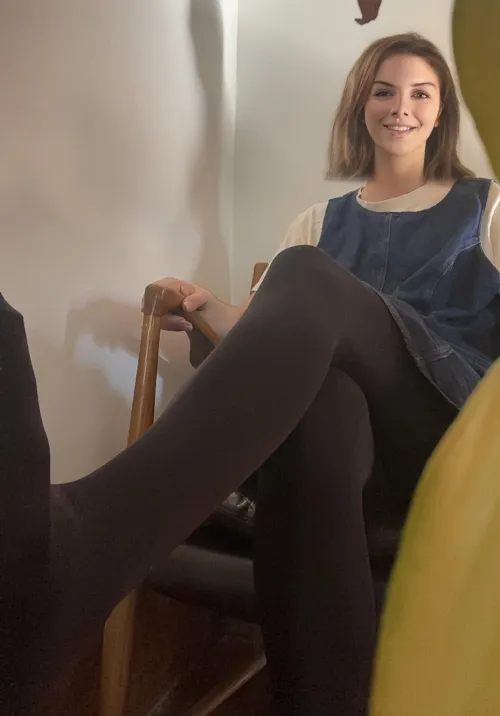 Home alone all day in my tights