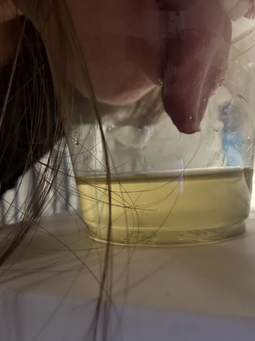 Peed in a cup today!