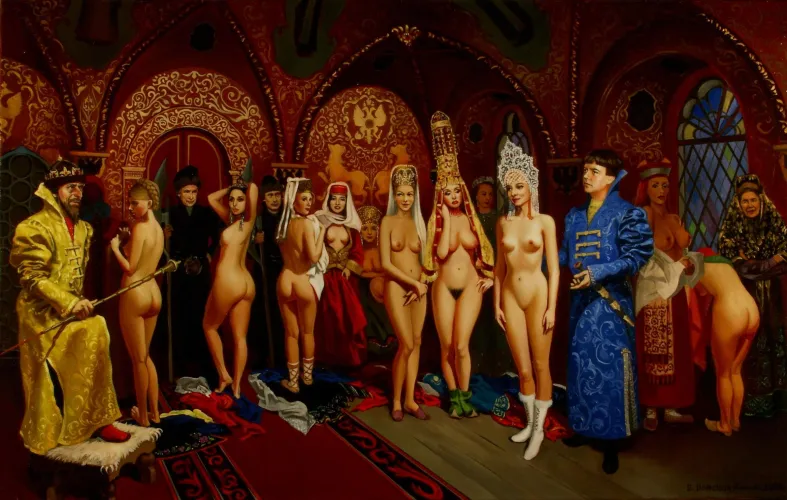 Presentation of the harem to the court