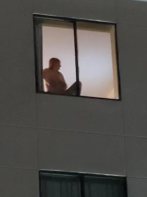 After he And my wife got into the room, she opened the curtains so I knew she wad truly nude