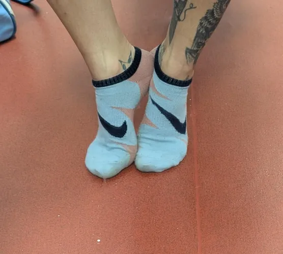 All sweaty from the gym