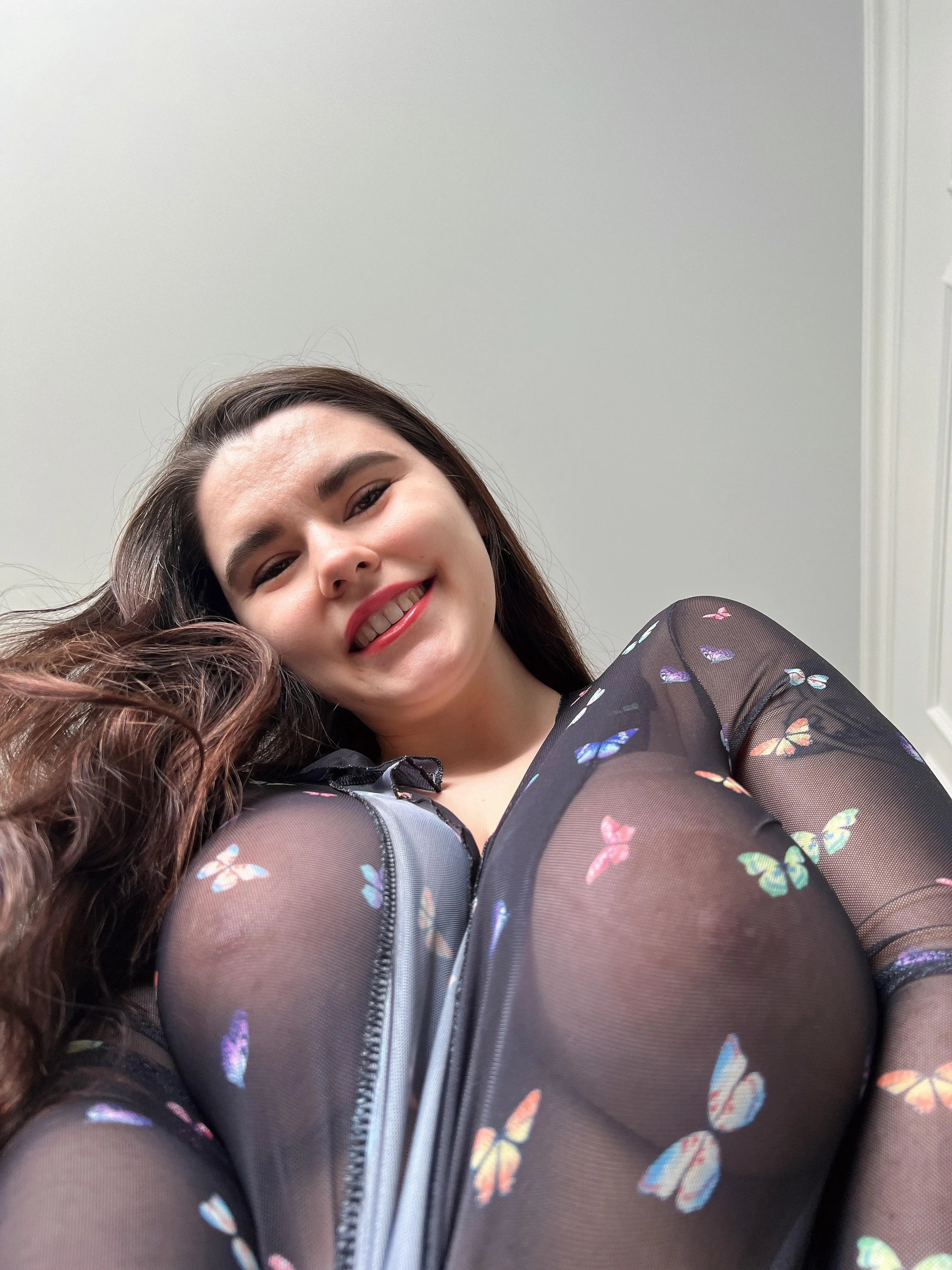 My sexy sheer blouse shows everything beautiful