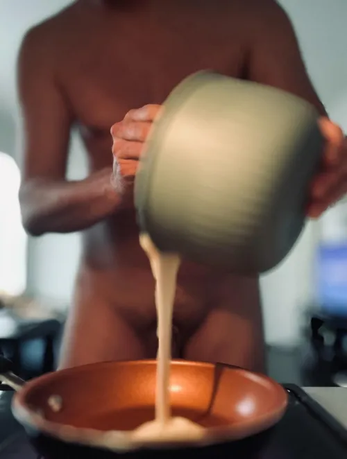 Pancakes will be ready shortly…you just enjoy your coffee. And the view.