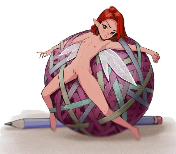 Pixie is stuck (Arttherapist)