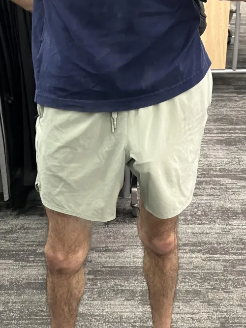 Shopping for new swim trunks to free ball in