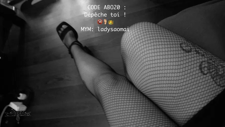 un petit code promo pour mes fétichistes et subs sûrs !