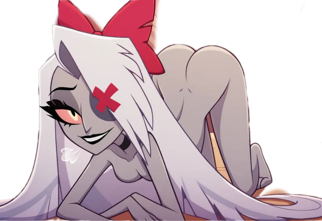 What if Saw Vaggie 💜♥️ like this (AI) being beautiful 😍❤️ sexy