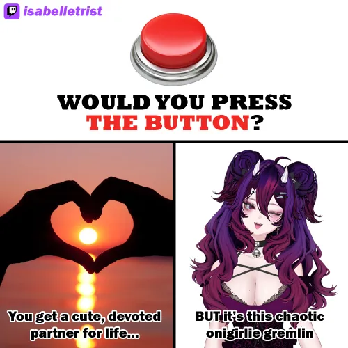 Would YOU press the button? 👀