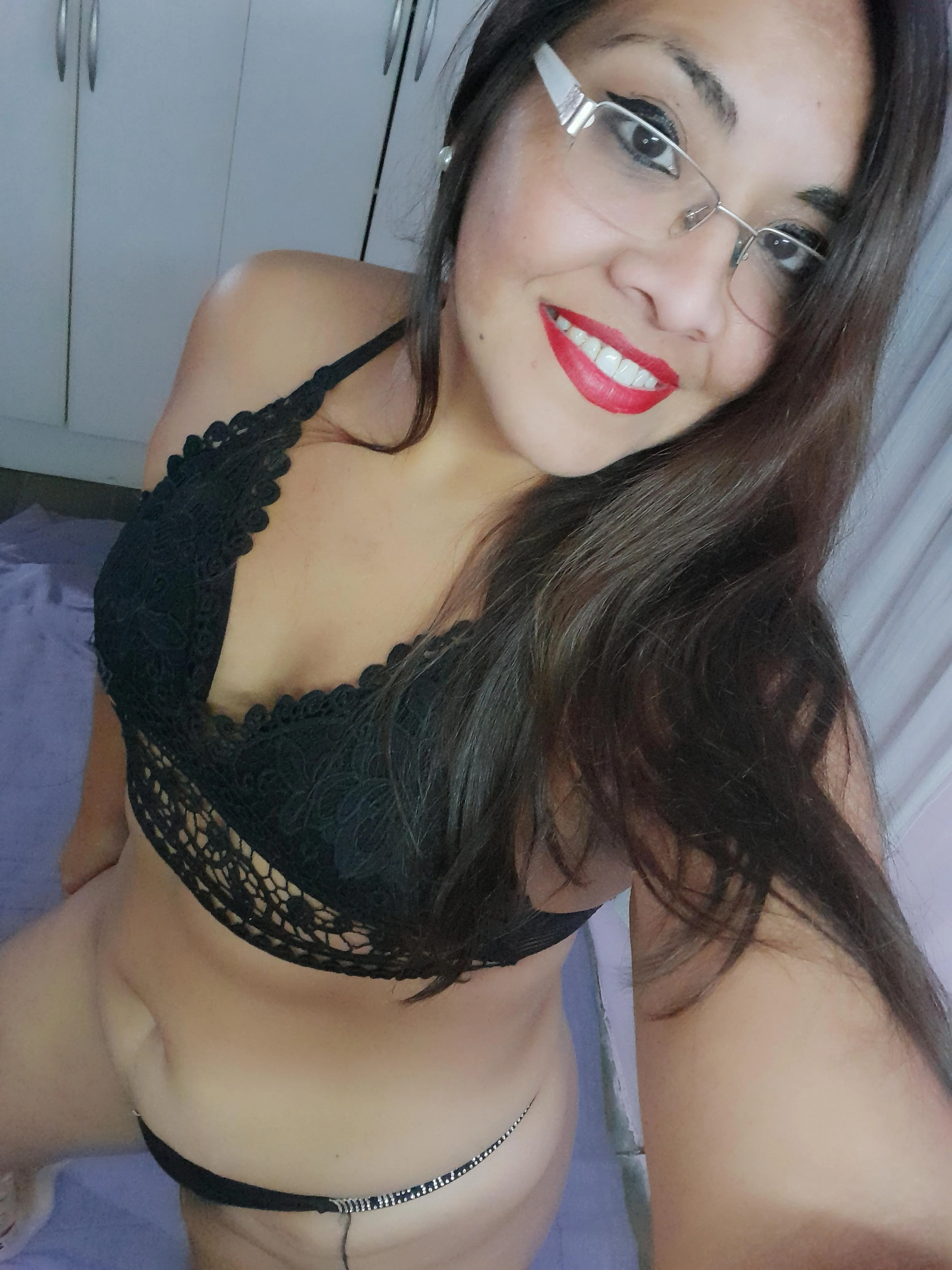 Glasses + lingerie ? A dangerous combination