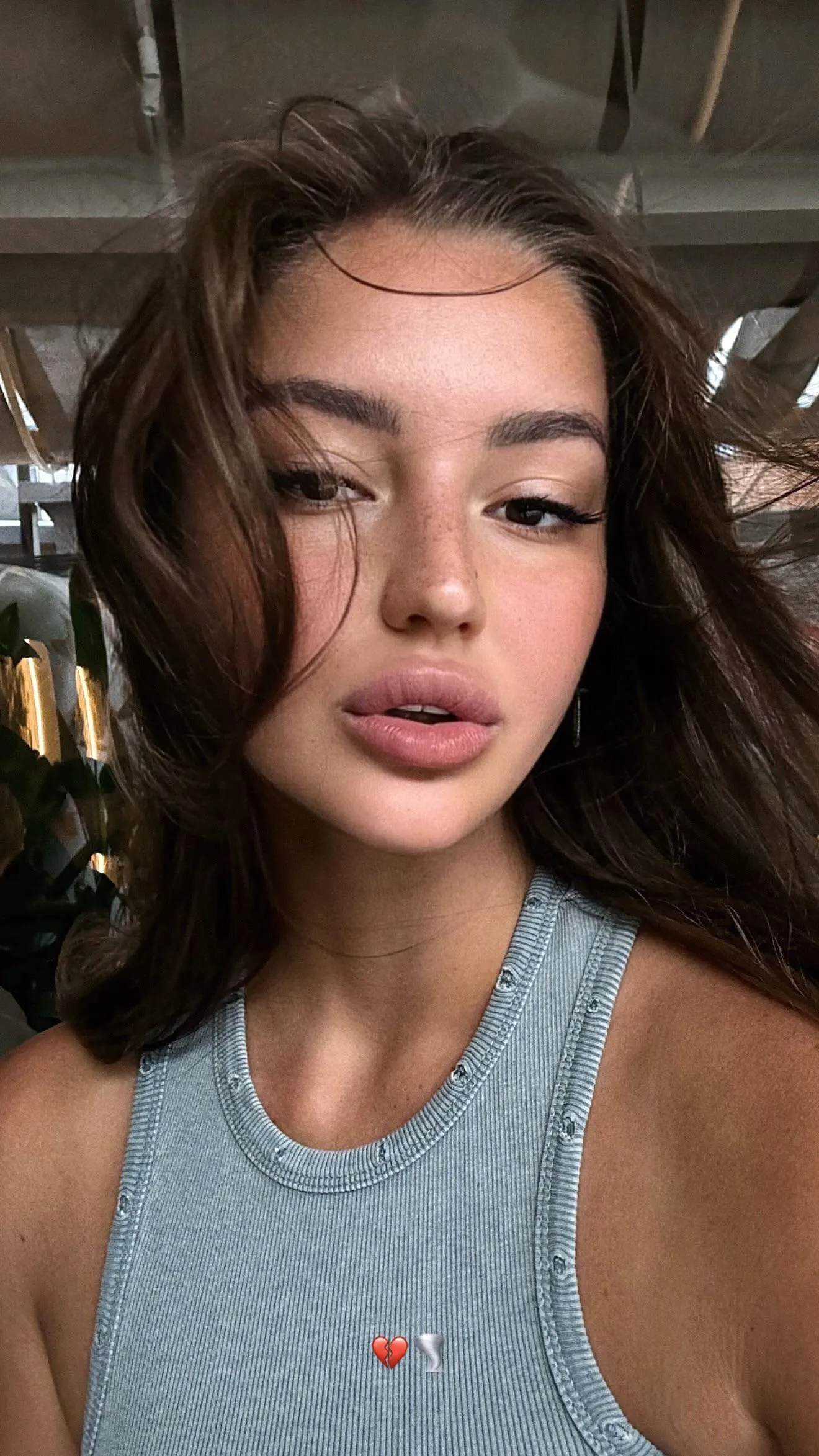 Pretty closeup selfie