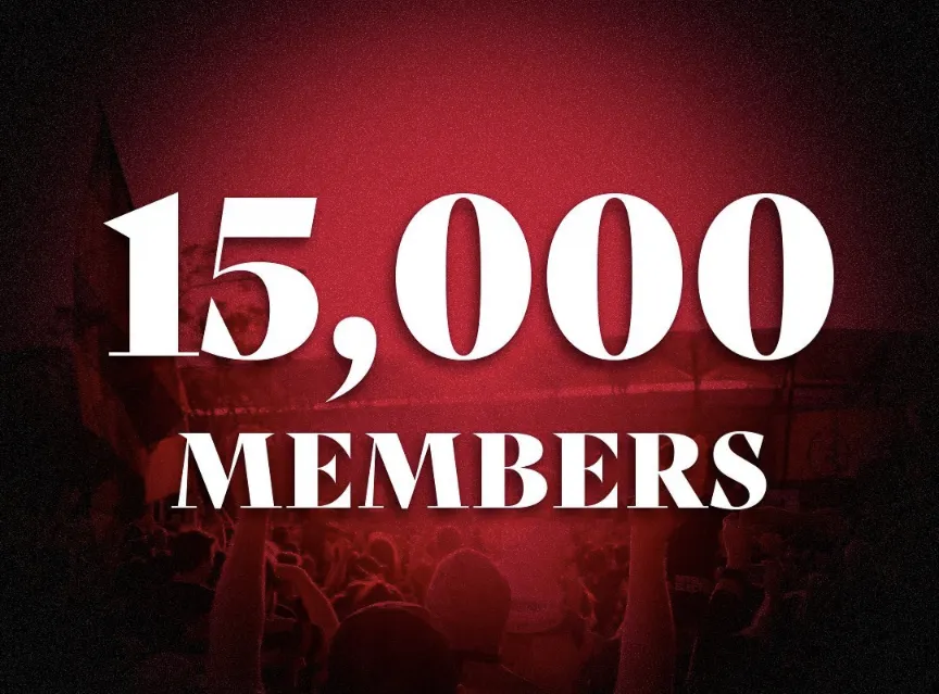 15,000 Members!