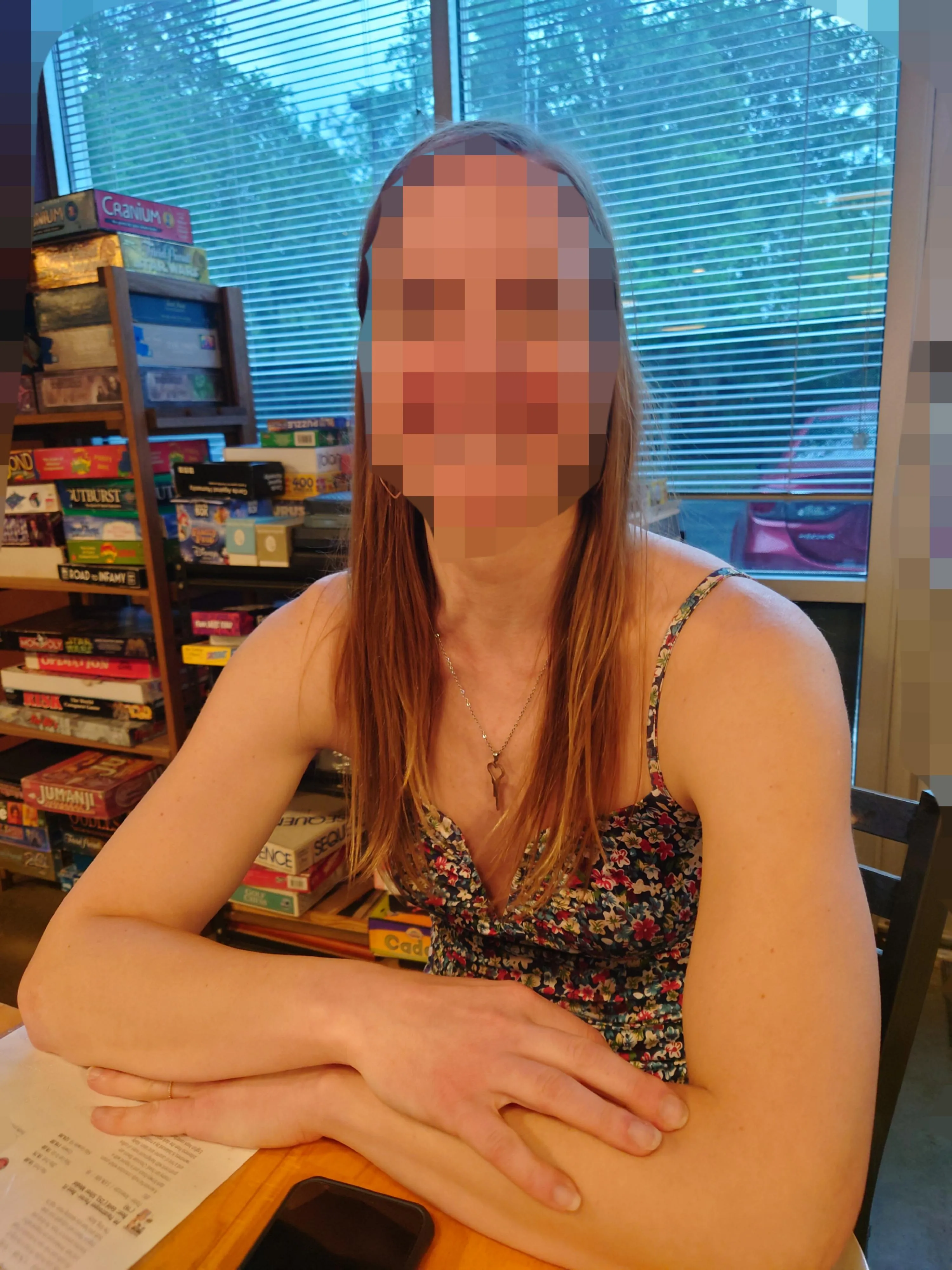 At a local bar showing off the key At a local bar showing off the key