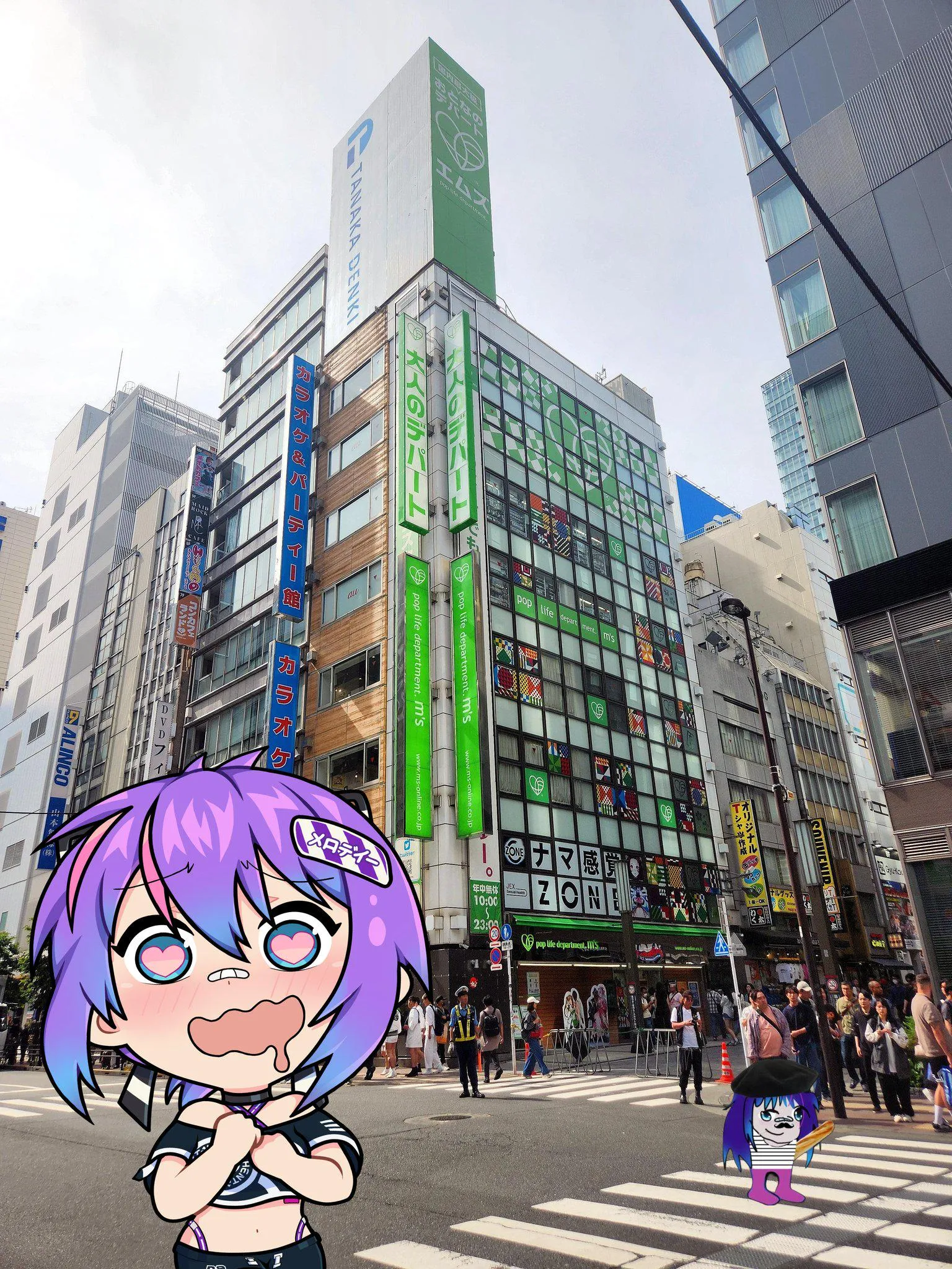 Blending in at her home