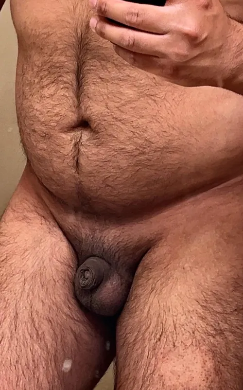 During the summers at the mine we work naked