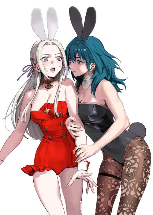 Edelgard & Byleth artwork by (papipupepo4989)