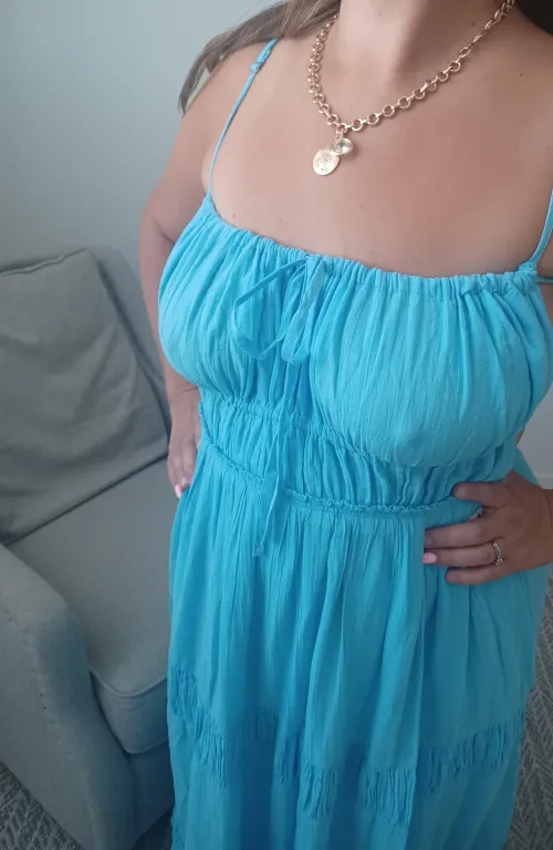 Love the way this dress rubs against my nips.