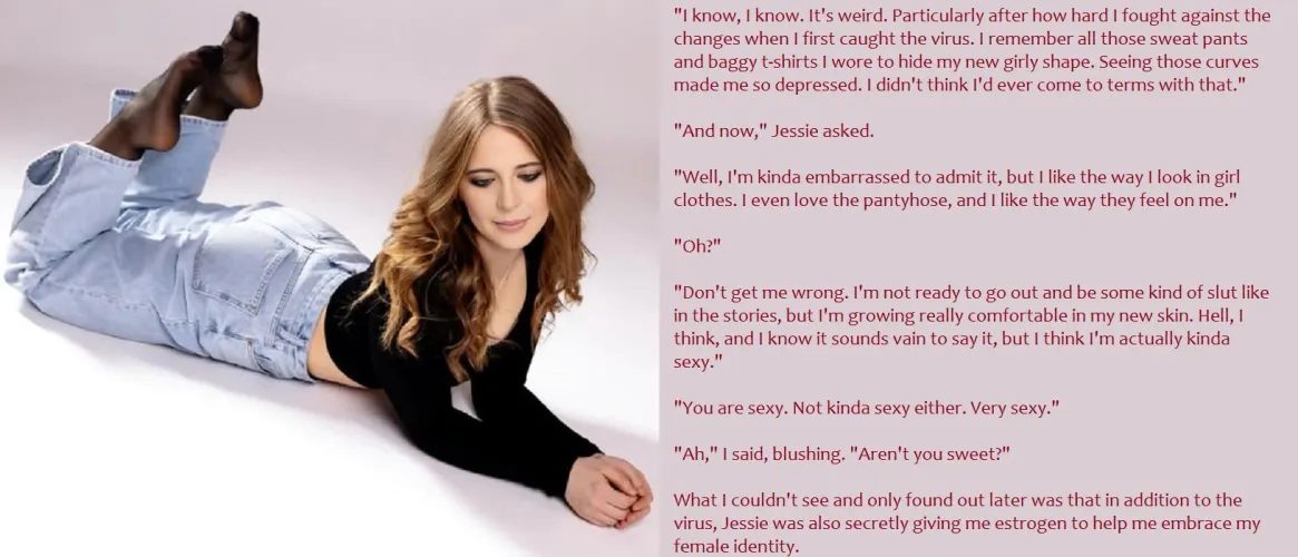New Caption! But I Like the Way They Feel #m2f #m2fcaption #m2ftransformation #gendertransformation #gendervirus #stuck