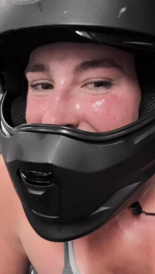 sweaty helmet removal
