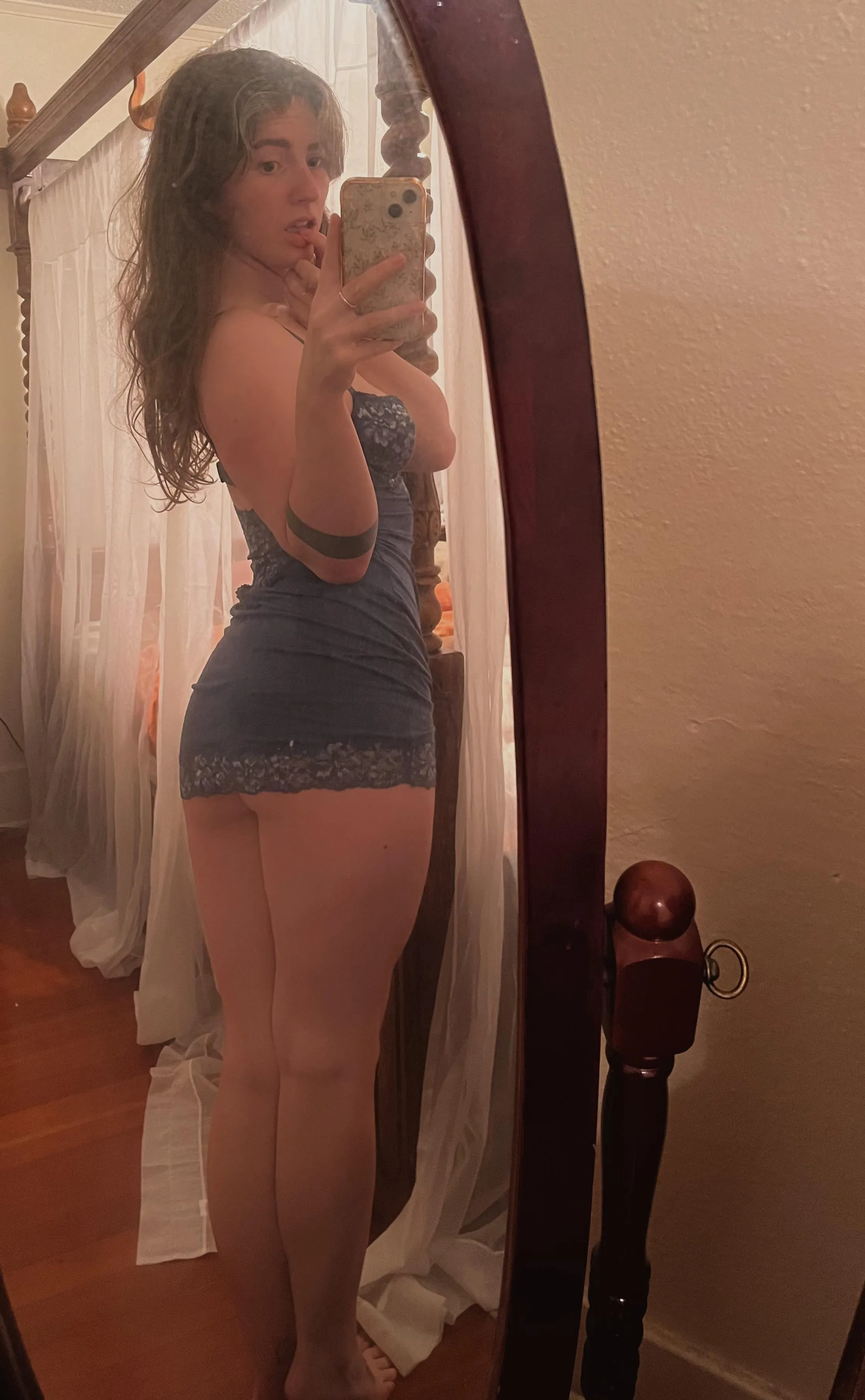 Take it off or push it up for easy access