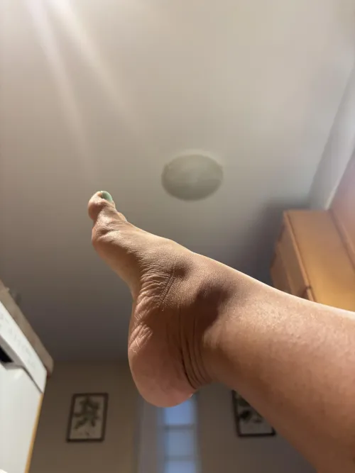 Be careful how you lick my soles I’m ticklish