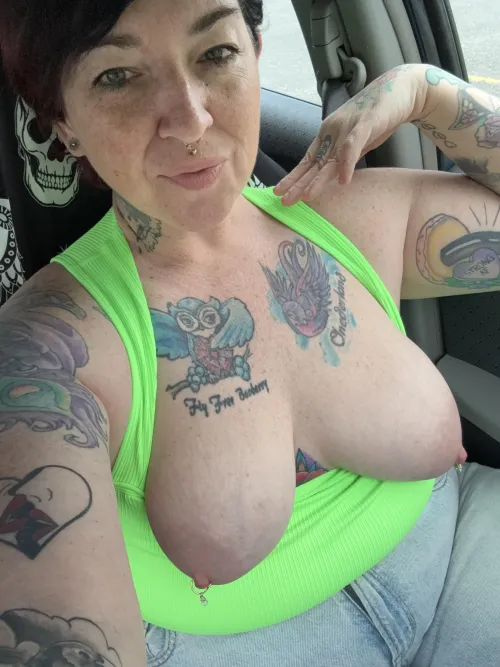 Boobs are always out