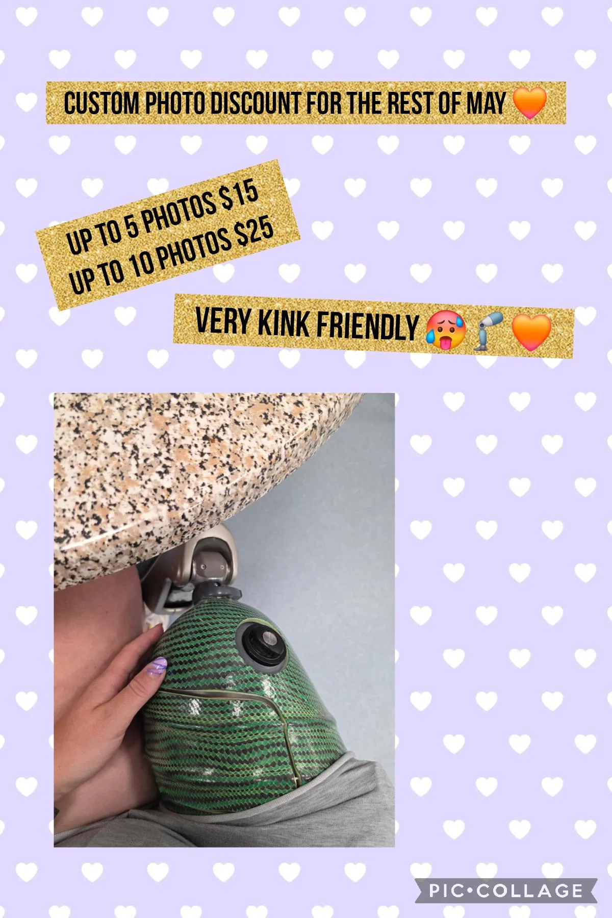 Custom photo discount over on my OF starting tonight 🥰