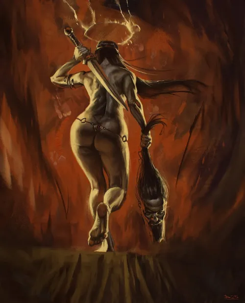 'Figure Study as Judith' by Dariusz Kieliszek