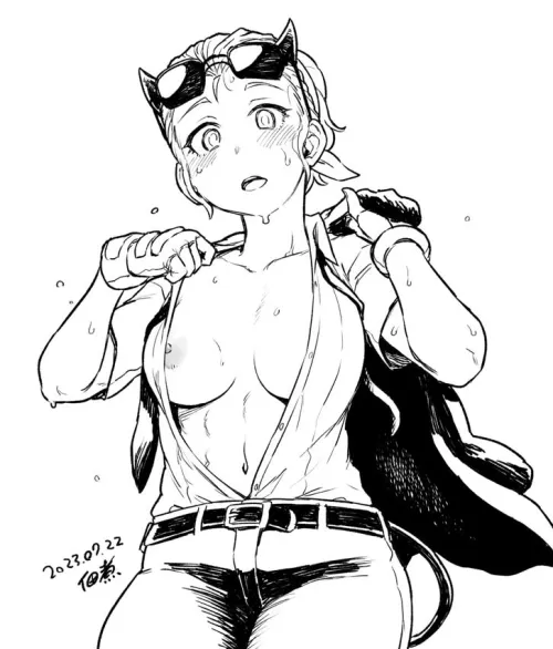 It's too hot today, isn't it ? [Tukudani01]