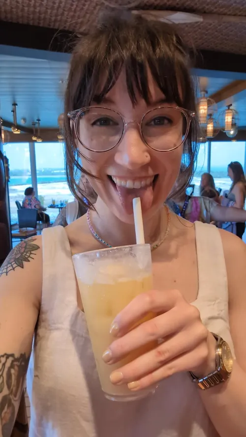 Just stepped foot on the cruise ship