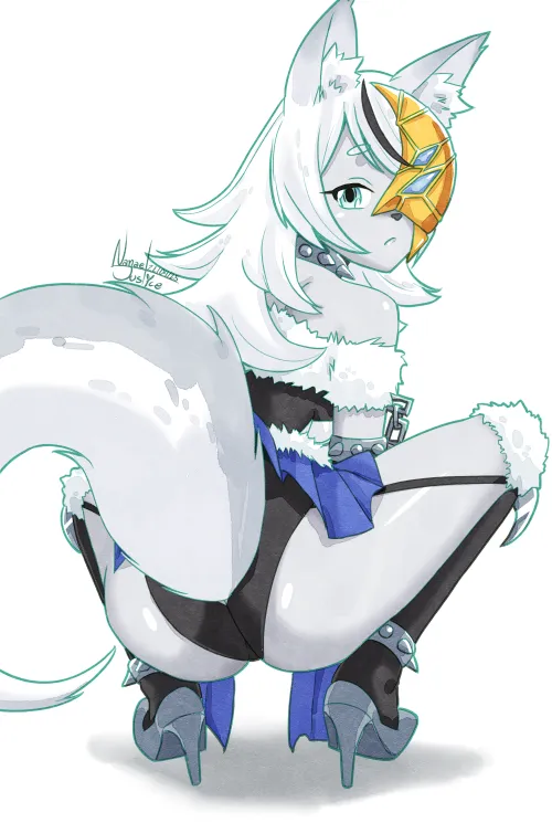 Lunalight Silver Hound butt I drew!