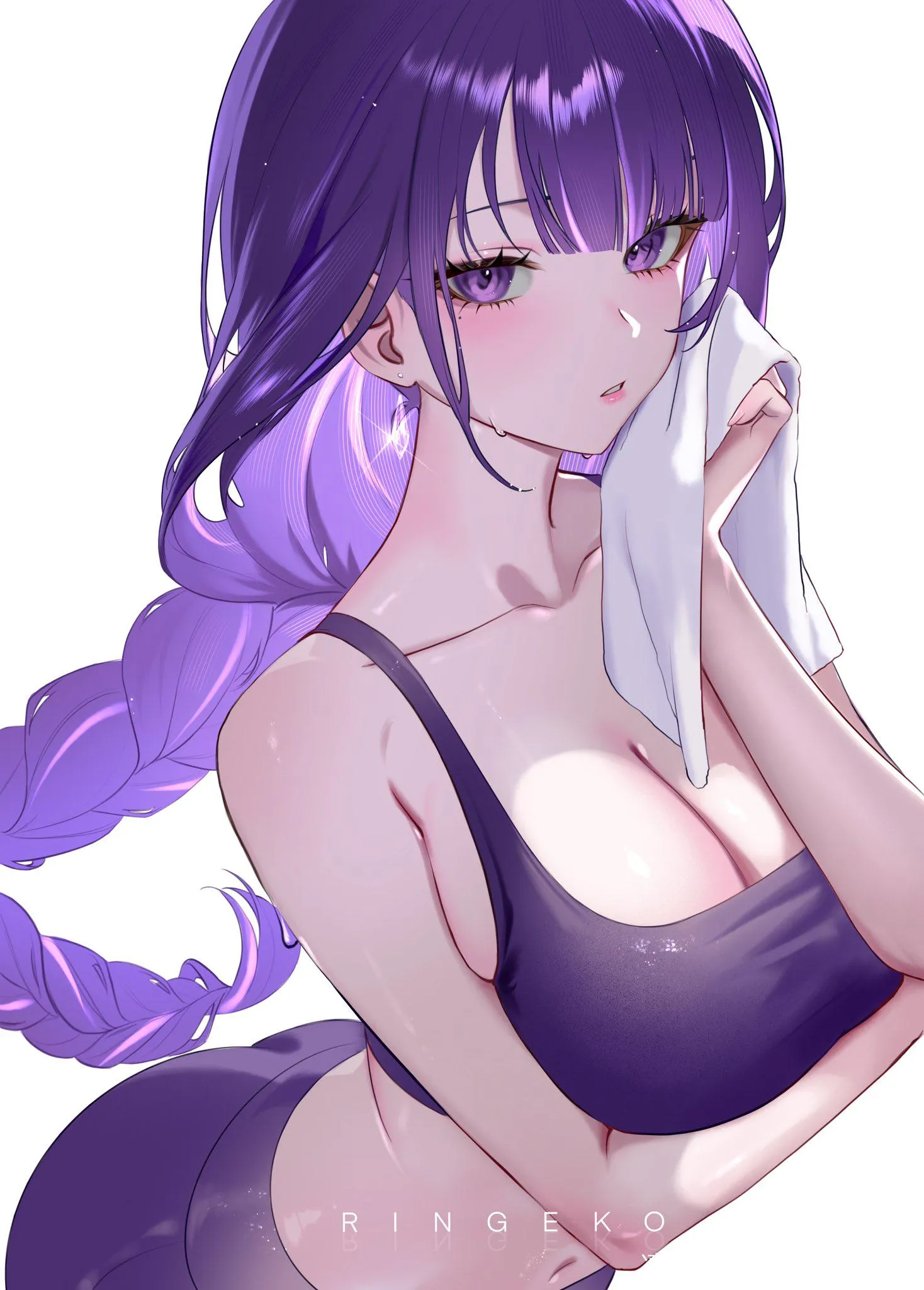 Raiden Ei with towel (Ringeko / ringeko_tan)