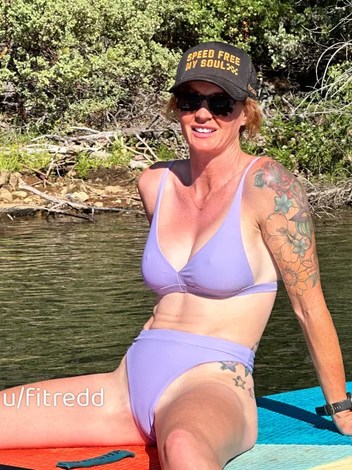 Too skimpy to paddleboard in, it’s a thong in the back