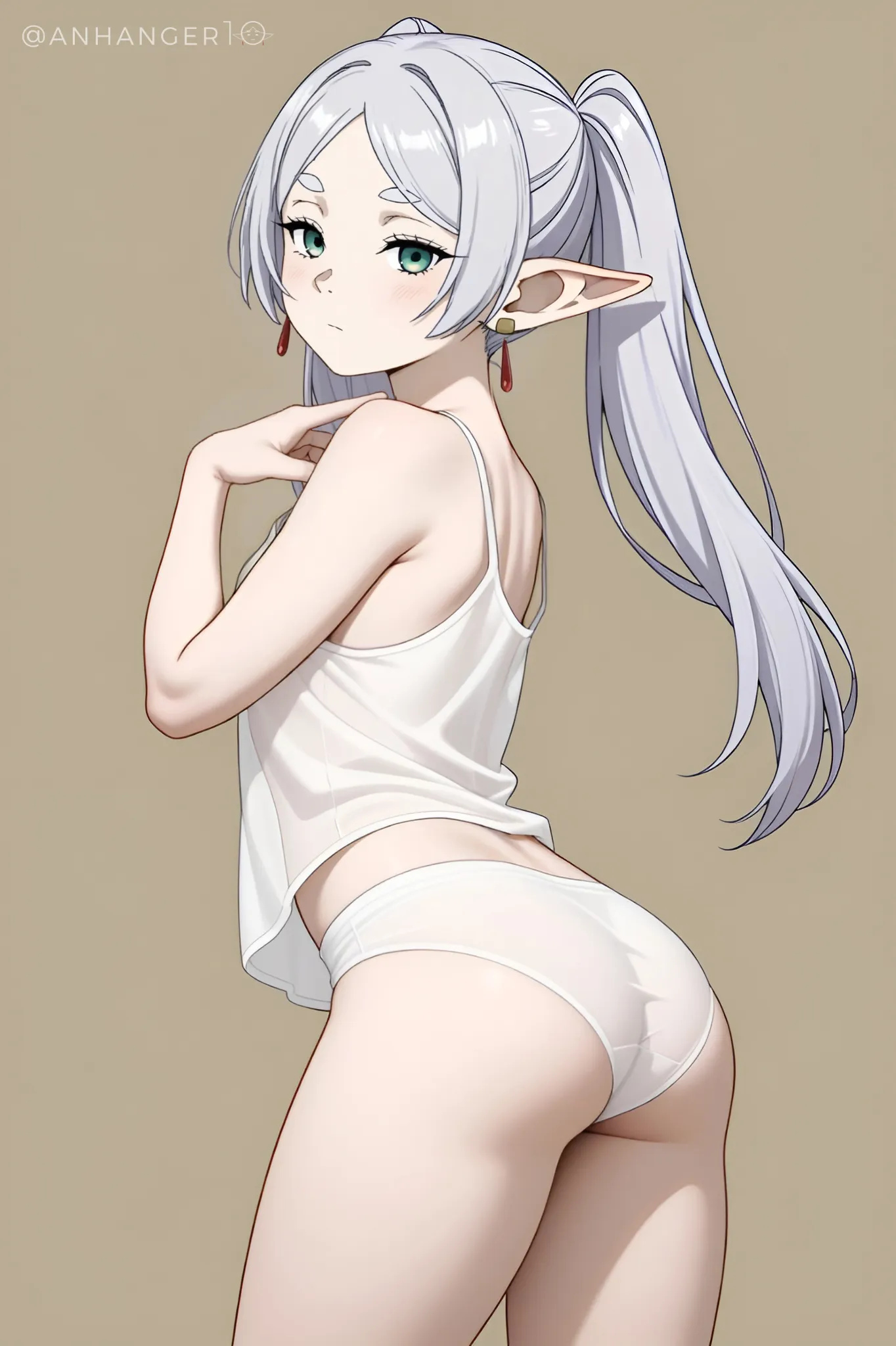 Frieren in her undies (@Anhanger10)