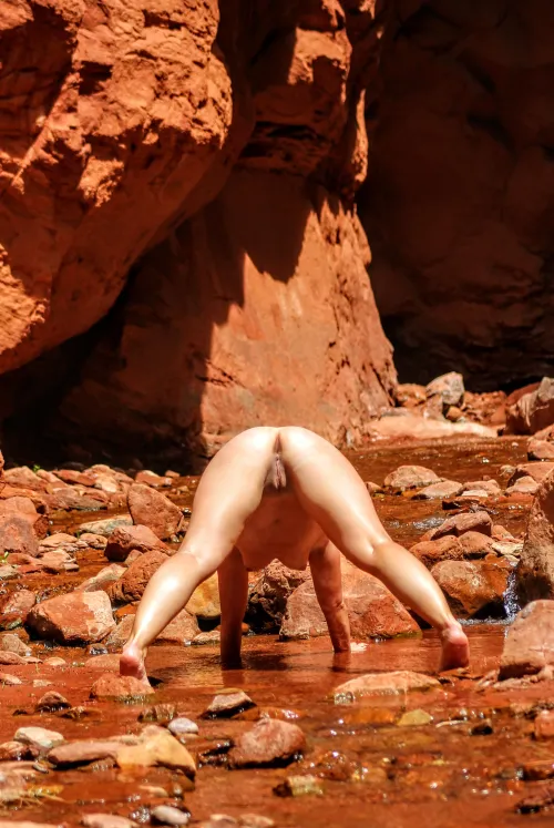 Hot sun feels so good!