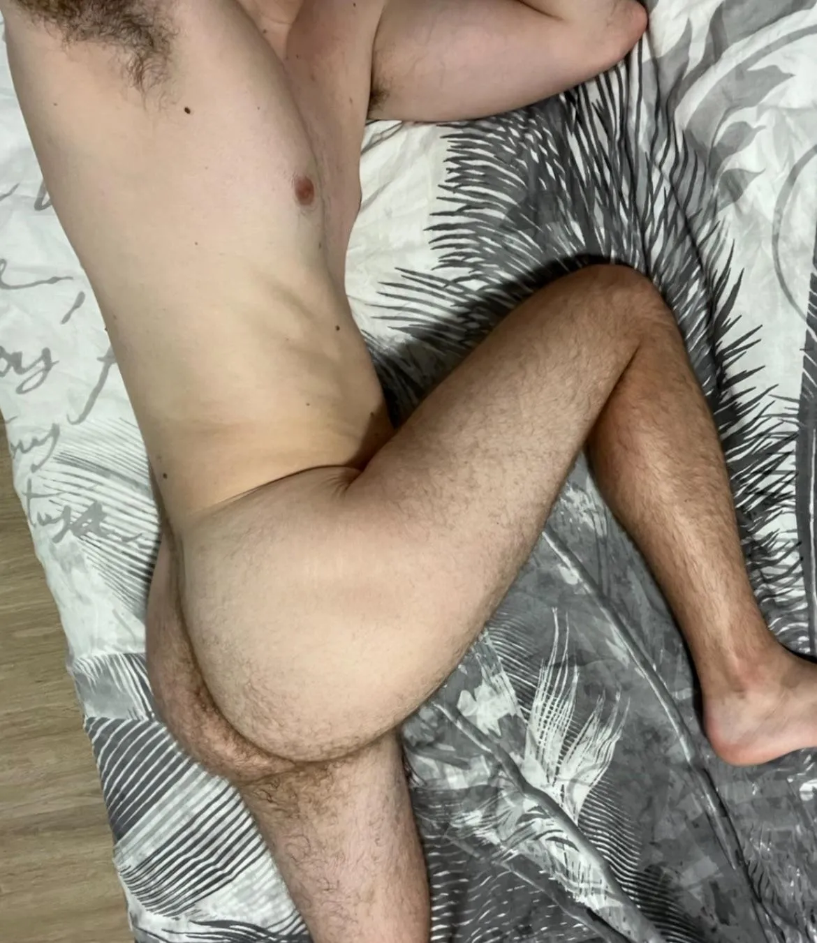 In bed alone this morning