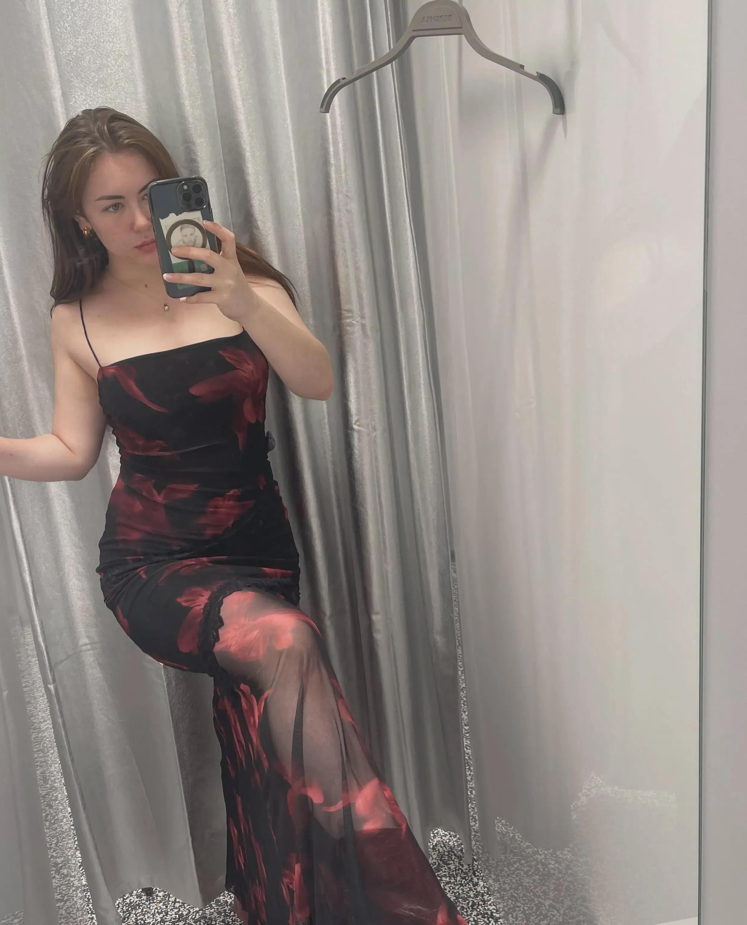 just a little tease in my favorite dress