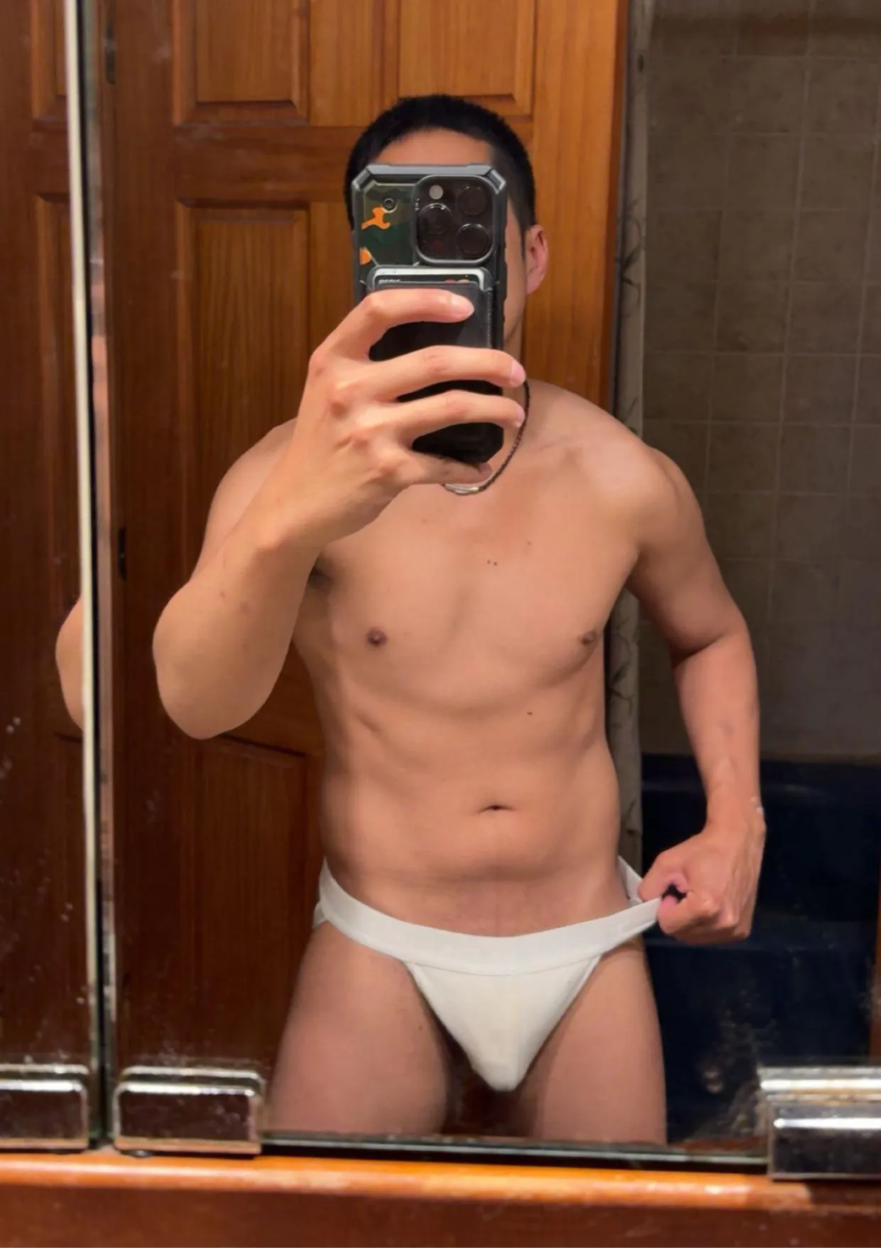 Small white jock