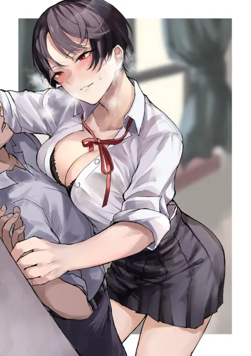 The aggressive tomboy in her natural state