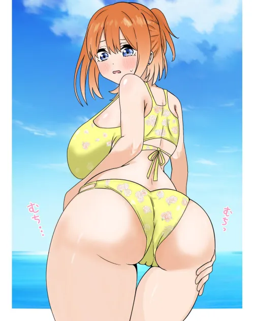 Yotsuba's Fat Ass Hanging Out Her Bikini