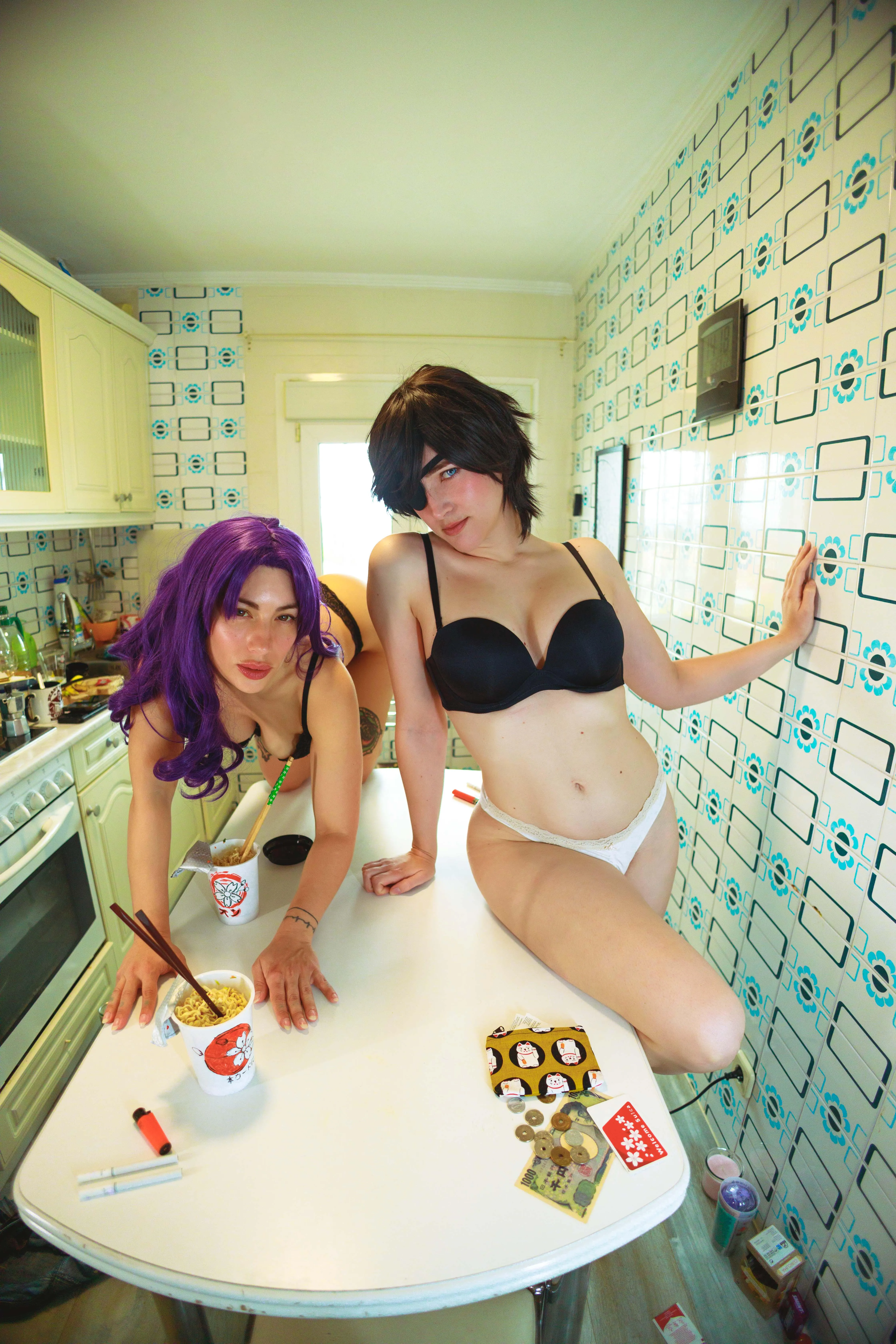 Himeno and Misato (by Milashiroki and LivayDPunk)